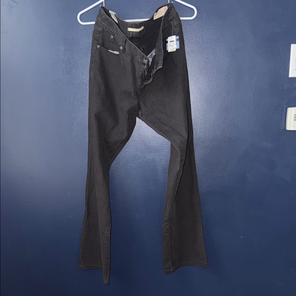 GAP Women's Straight Leg Jeans in Dark Gray